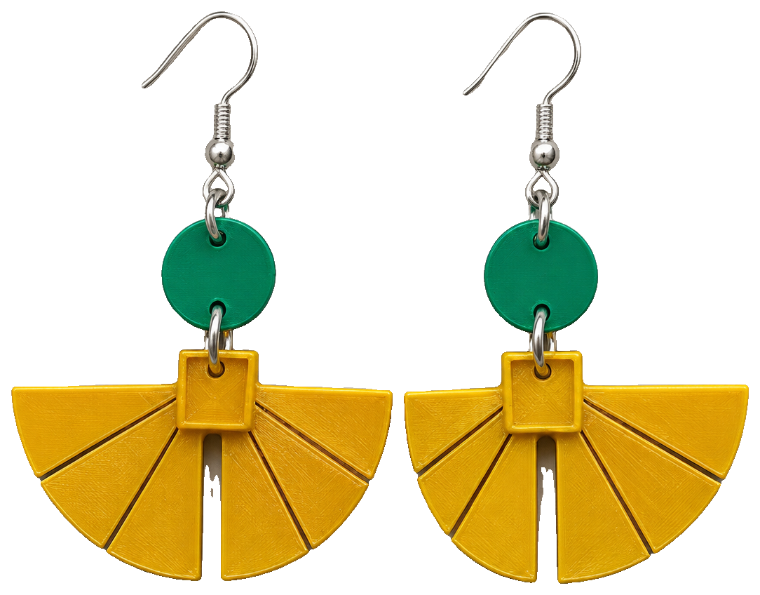 Kyoshi Crown Earrings — view 1