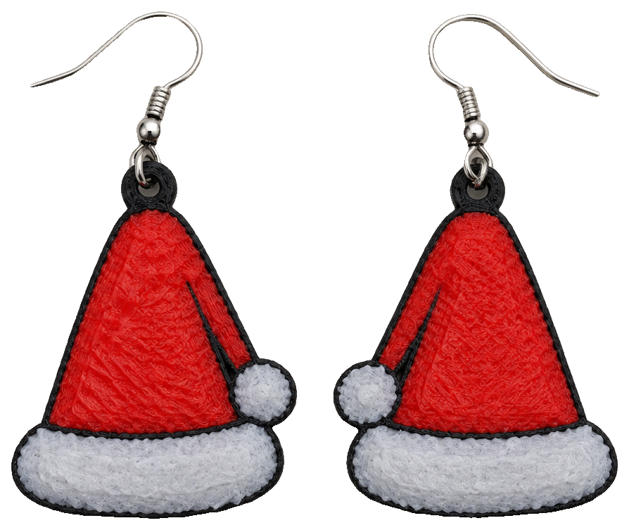 Santa Hat Earrings by Coolkidirish — view 1