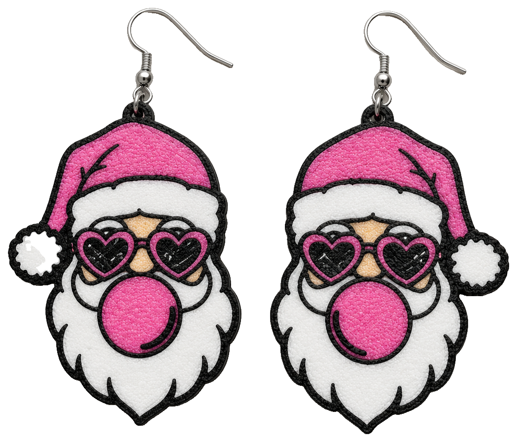 Santa Bubblegum Earrings — view 1