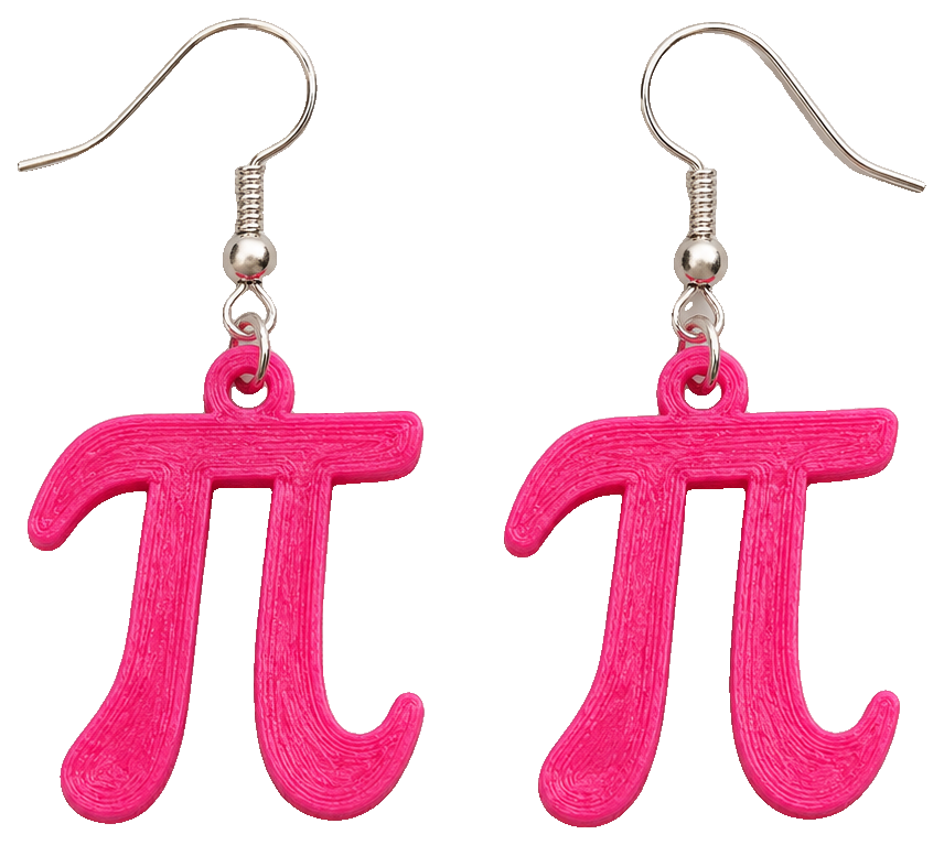 pi earring — view 1