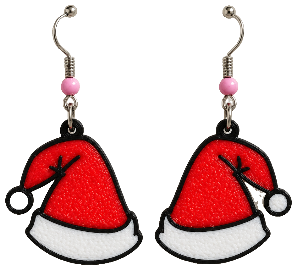 Christmas Earring - Santa's Hat — view 1