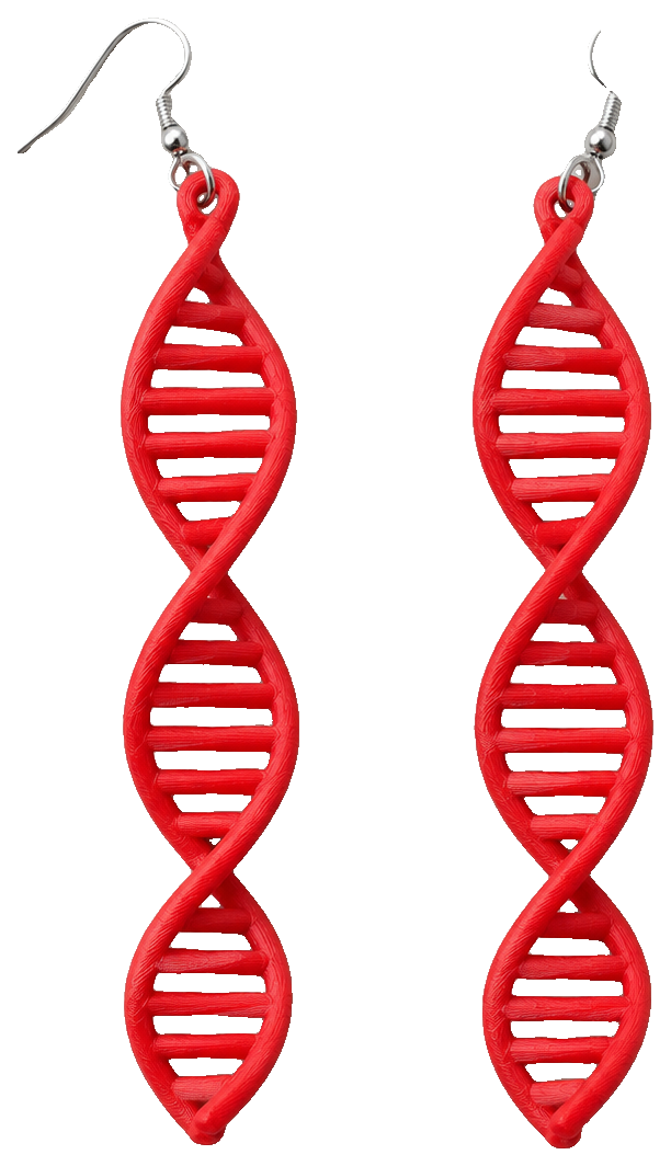DNA Double Helix Earring — view 1