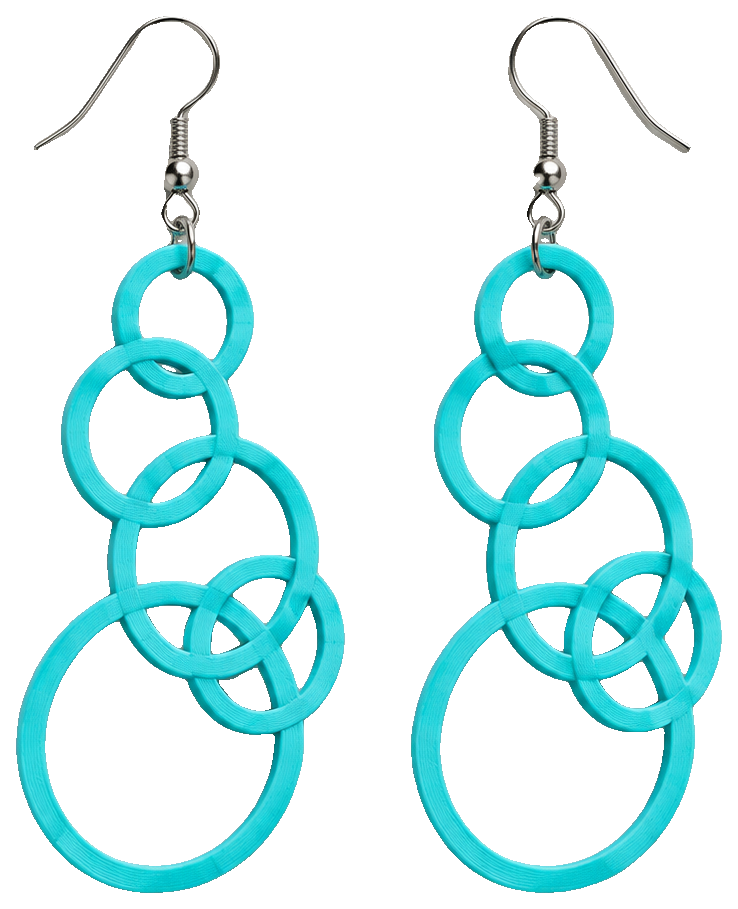 Earrings "five circles" — view 1