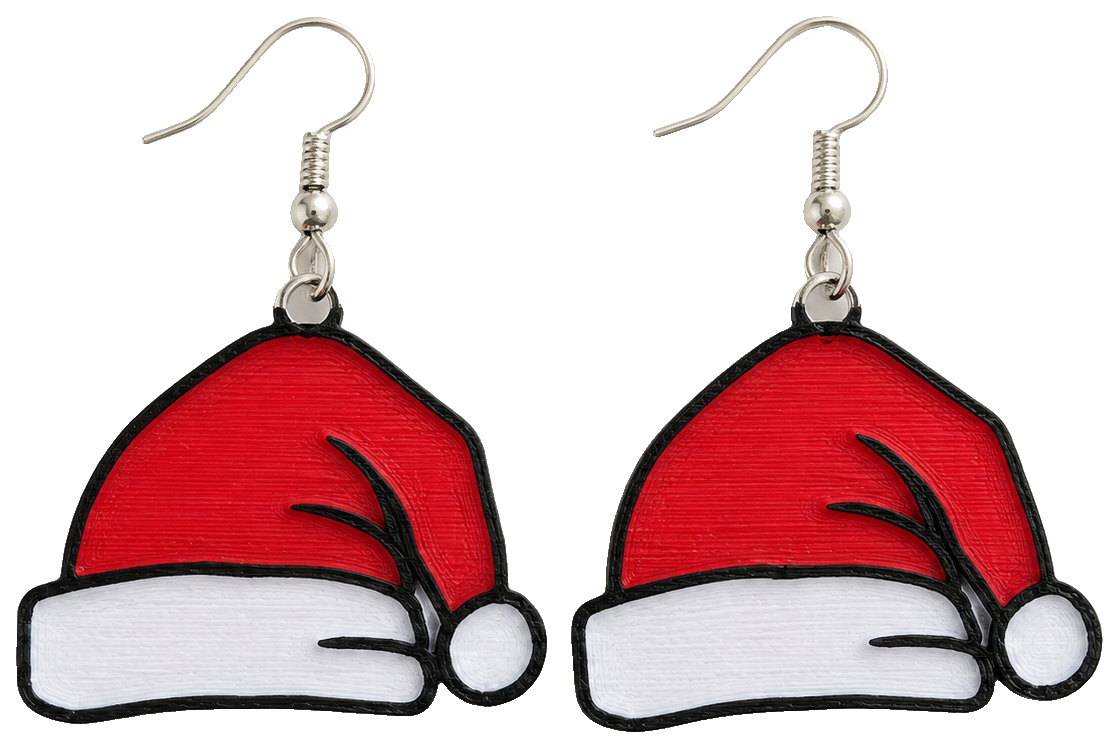 Santa Hat Earrings/keychain — view 1