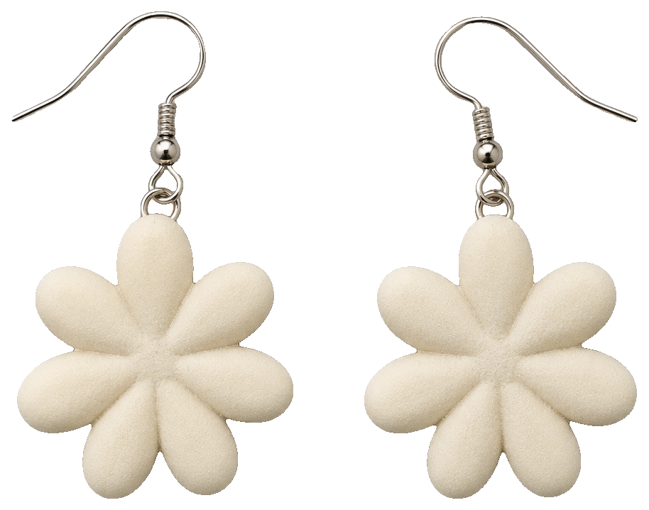 Flat Flower Earring — view 1