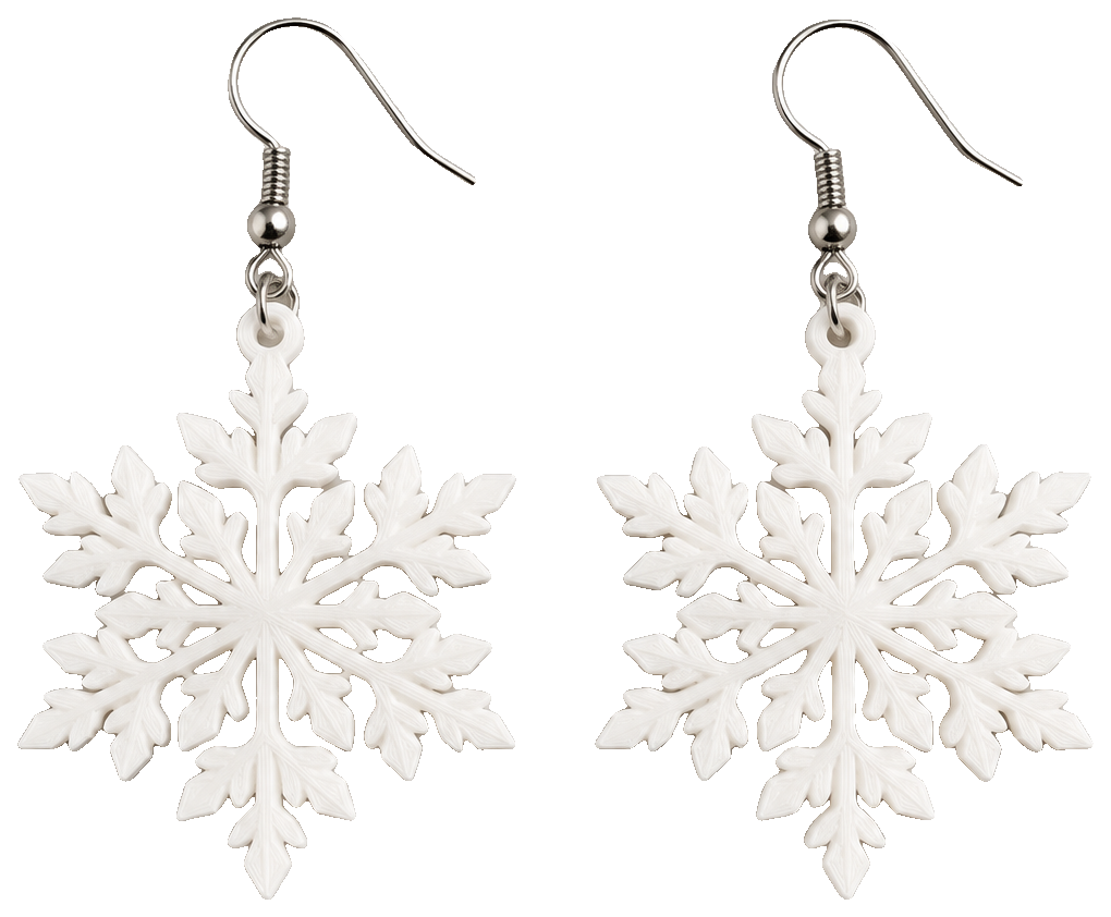 Snowflake Earrings by FoxMT406 — view 1