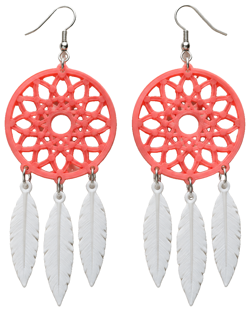 dream catcher earrings — view 1