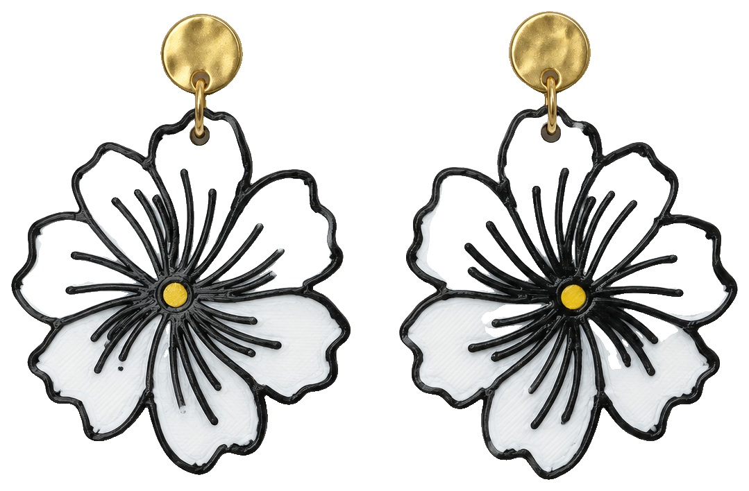 Pendientes flor by Xtu3d — view 1