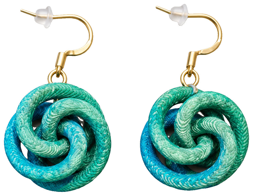 Complex Knot Earrings — view 1