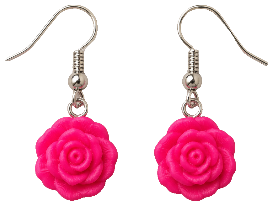 Magnetic Rose Earrings — view 1