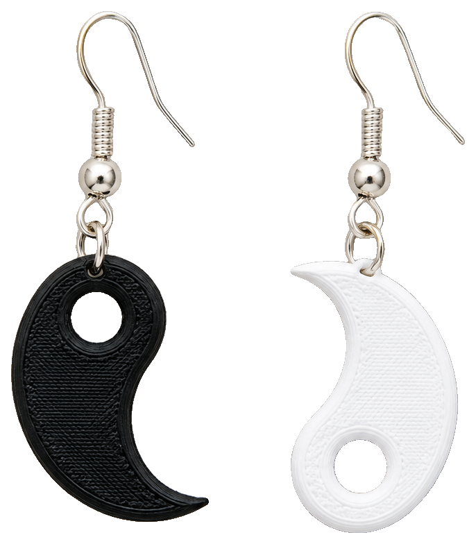 Yin-Yang earrings — view 1