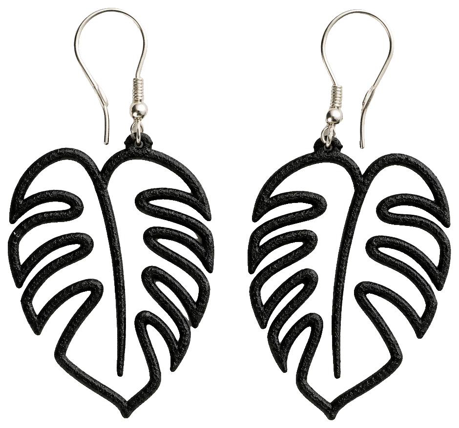 Earrings monstera — view 1